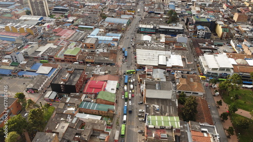 aerial photography of Bogota