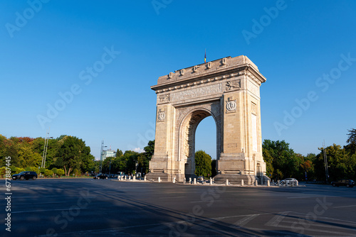 The Triumphal Arch (Arcul de Triumf), Bucharest, Romania photo