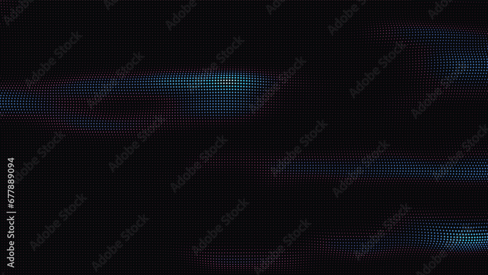 waves of colorful points. Digital data splash of point array. Futuristic smooth glitch UI element waves of colorful points. Digital data splash of point array. Futuristic smooth glitch UI element