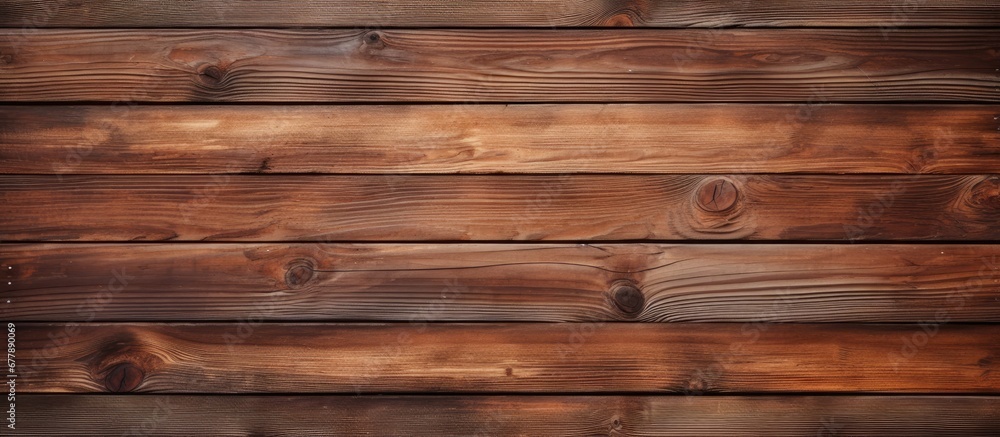 Naklejka premium The natural backdrop of a wooden wall with a beautiful wood texture creates a warm and inviting atmosphere