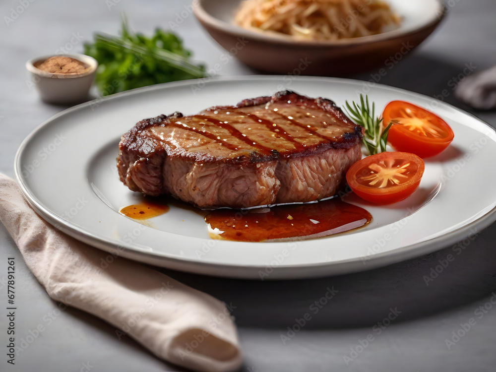 grilled steak with vegetables grilled steak with vegetables