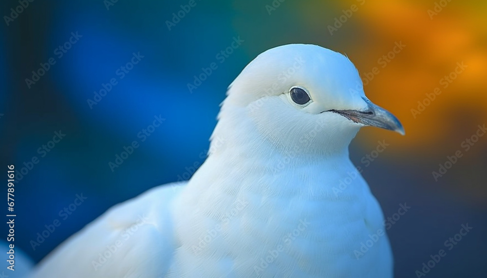 Seagull perching on branch, feathered beauty in natural tranquility generated by AI Seagull perching on branch, feathered beauty in natural tranquility generated by AI