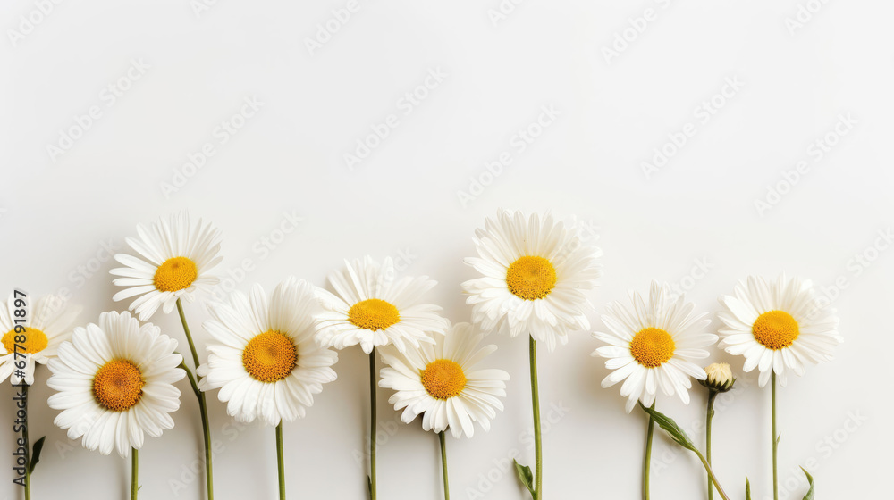 Fototapeta premium Oxeye Daisy Natural Colors , Background For Banner, HD