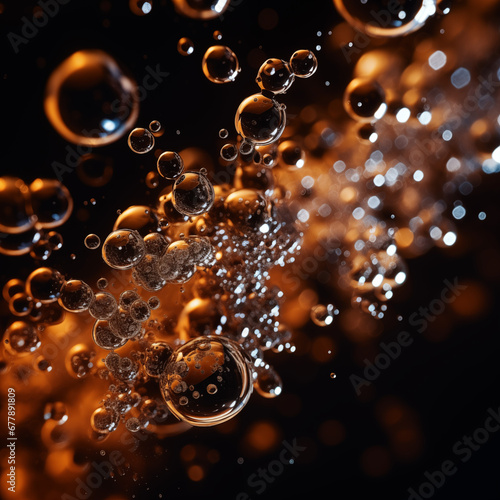 Canvas Print Liquid Liveliness: Exuberant Fusion of Fizzy Soda, Refreshing Ice, and Diverse F