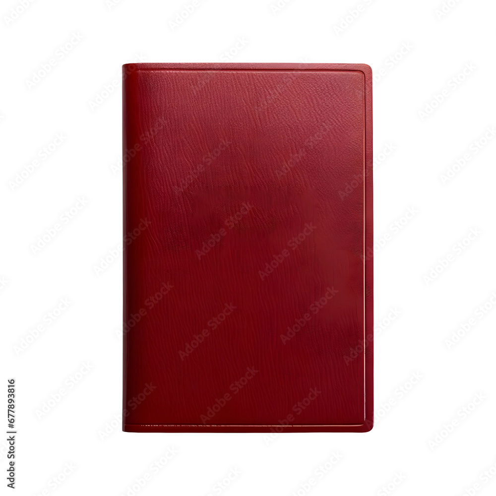 Brown Leather Passport cover isolated on transparent background, AI Brown Leather Passport cover isolated on transparent background, AI