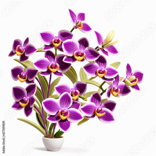 Colorful flowers floral Clipart  high quality resolution  beautiful flowers white background  AI generated images  jpg illustration.    