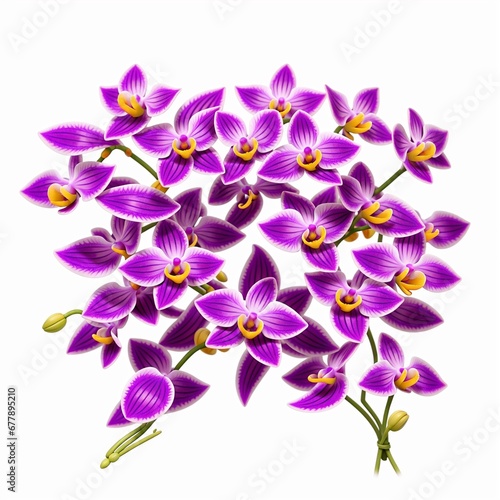 Colorful flowers floral Clipart, high quality resolution, beautiful flowers white background, AI generated images, jpg illustration.     © Muhammad Irfan 
