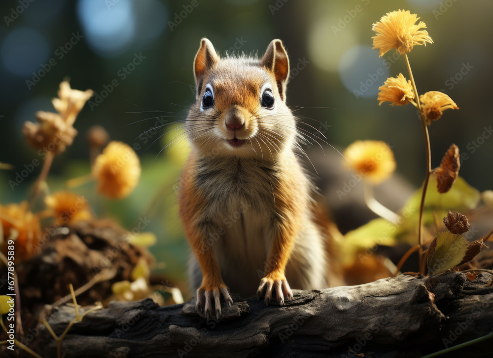 Happy Chipmunk created with Generative AI Technology, ai, generative Happy Chipmunk created with Generative AI Technology, ai, generative