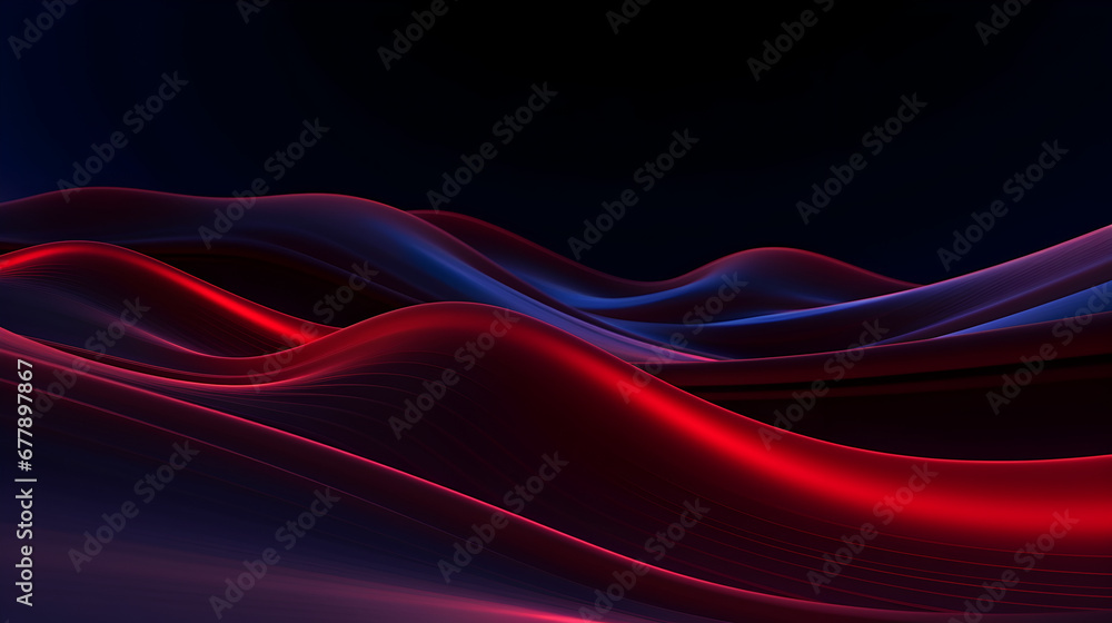 Red neon light tail lines Red neon light tail lines