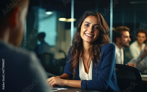 Woman consulting a client, ...