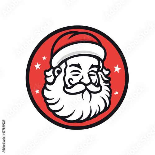 Santa Claus in cartoon, doodle style. 2d vector illustration in logo, icon style. AI Generative © Alexey