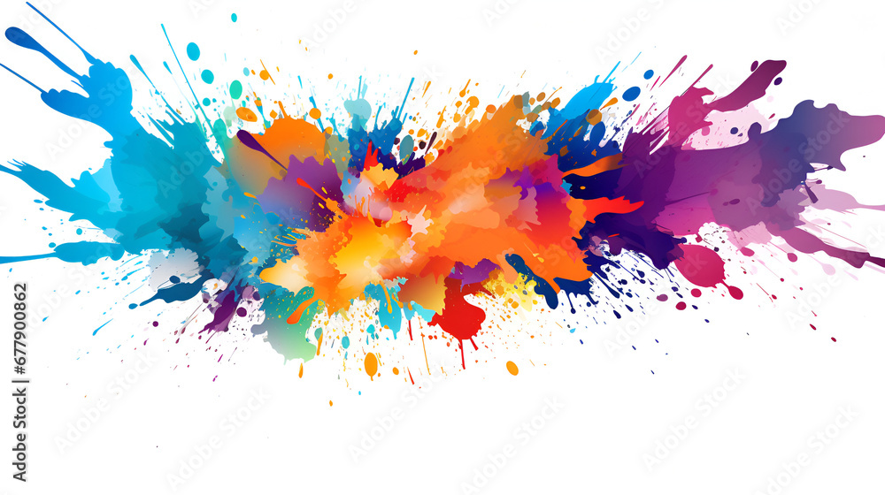 paint splatter on white background paint splatter on white background