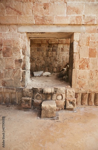 The majestic Mayan ruins of Kabah, a highlight of ancient Puuc architecture photo