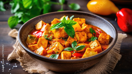 Chicken And Pumpkin Curry Natural Colors , Background For Banner, HD