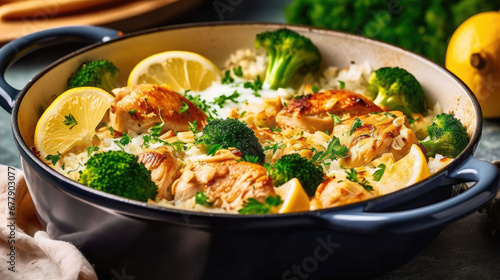 Chicken And Rice Casserole, Background For Banner, HD