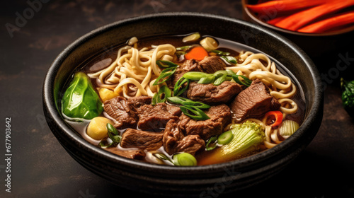 Beef Noodle Soup Natural Colors Minimali , Background For Banner, HD