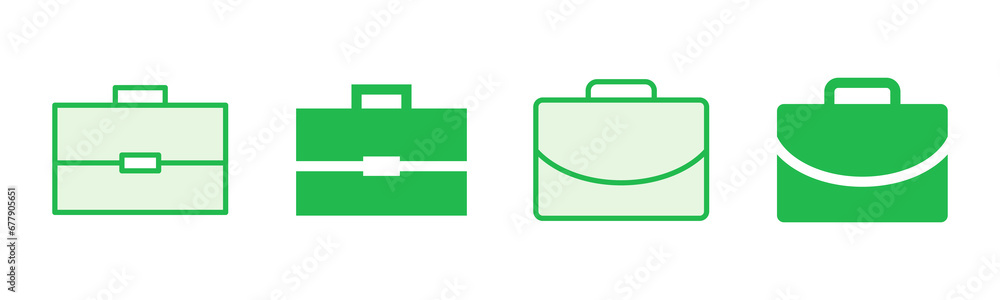 Briefcase icon set. suitcase icon. luggage symbol. Briefcase icon set. suitcase icon. luggage symbol.