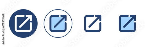 External link icon vector. link sign and symbol. hyperlink symbol