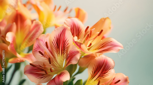 Alstroemeria Natural Colors Minimalist, Background For Banner, HD © ACE STEEL D