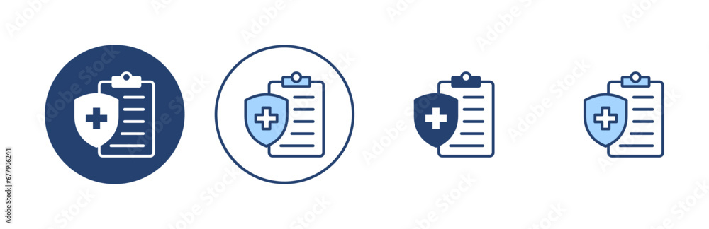 Medical insurance icon vector. health insurance sign and symbol Medical insurance icon vector. health insurance sign and symbol