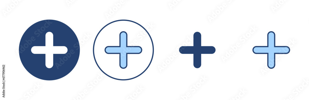 Plus icon vector. Add plus sign and symbol Plus icon vector. Add plus sign and symbol