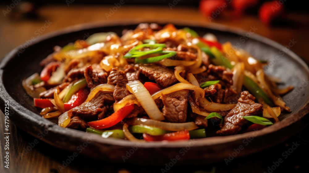 Beef And Onion Stir Fry Natural Colors, Background For Banner, HD Beef And Onion Stir Fry Natural Colors, Background For Banner, HD