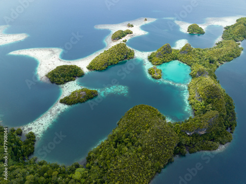 The incredibly scenic islands of Pef are fringed by mangrove trees and surrounded by beautiful coral reefs. These islands  found in northern Raja Ampat  support an amazing array of biodiversity.