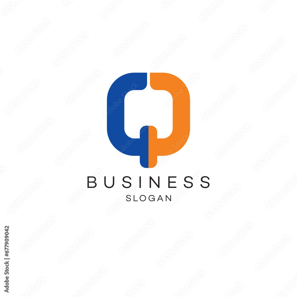 Letter Q premium business solution abstract Logo Icon design vector modern minimal style illustration emblem sign symbol logotype