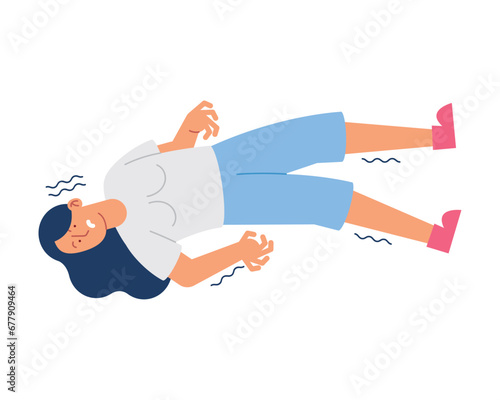 epilepsy woman with shaking