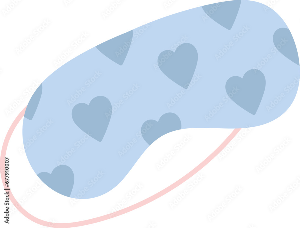 Sleeping Mask With Hearts