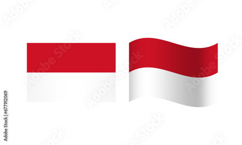 Rectangle and Wave Monaco Flag Illustration Free Download Rectangle and Wave Monaco Flag Illustration - GFXLoad