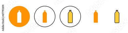 Bottle icon set for web and mobile app. bottle sign and symbol