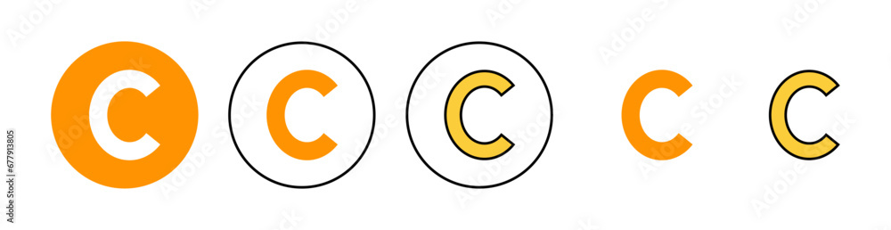 Copyright icon set for web and mobile app. copyright sign and symbol Copyright icon set for web and mobile app. copyright sign and symbol