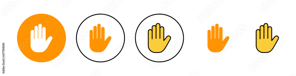 Hand icon set for web and mobile app. hand sign and symbol. hand gesture Hand icon set for web and mobile app. hand sign and symbol. hand gesture