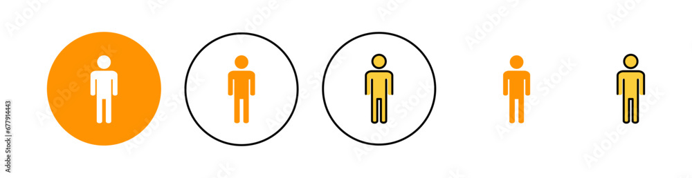 Man icon set for web and mobile app. male sign and symbol. human symbol Man icon set for web and mobile app. male sign and symbol. human symbol