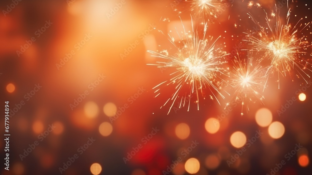bokeh lights on fireworks background, Advertisement, Print media, Illustration, Banner, for website, copy space, for word, template, presentation bokeh lights on fireworks background, Advertisement, Print media, Illustration, Banner, for website, copy space, for word, template, presentation