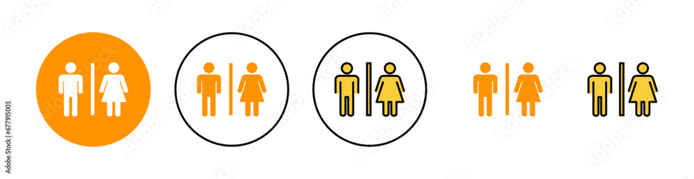Toilet icon set for web and mobile app. Girls and boys restrooms sign and symbol. bathroom sign. wc, lavatory Toilet icon set for web and mobile app. Girls and boys restrooms sign and symbol. bathroom sign. wc, lavatory