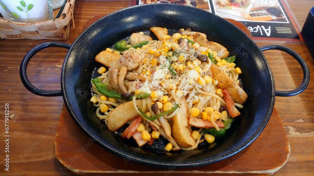 Japanese vegetable pasta Japanese vegetable pasta