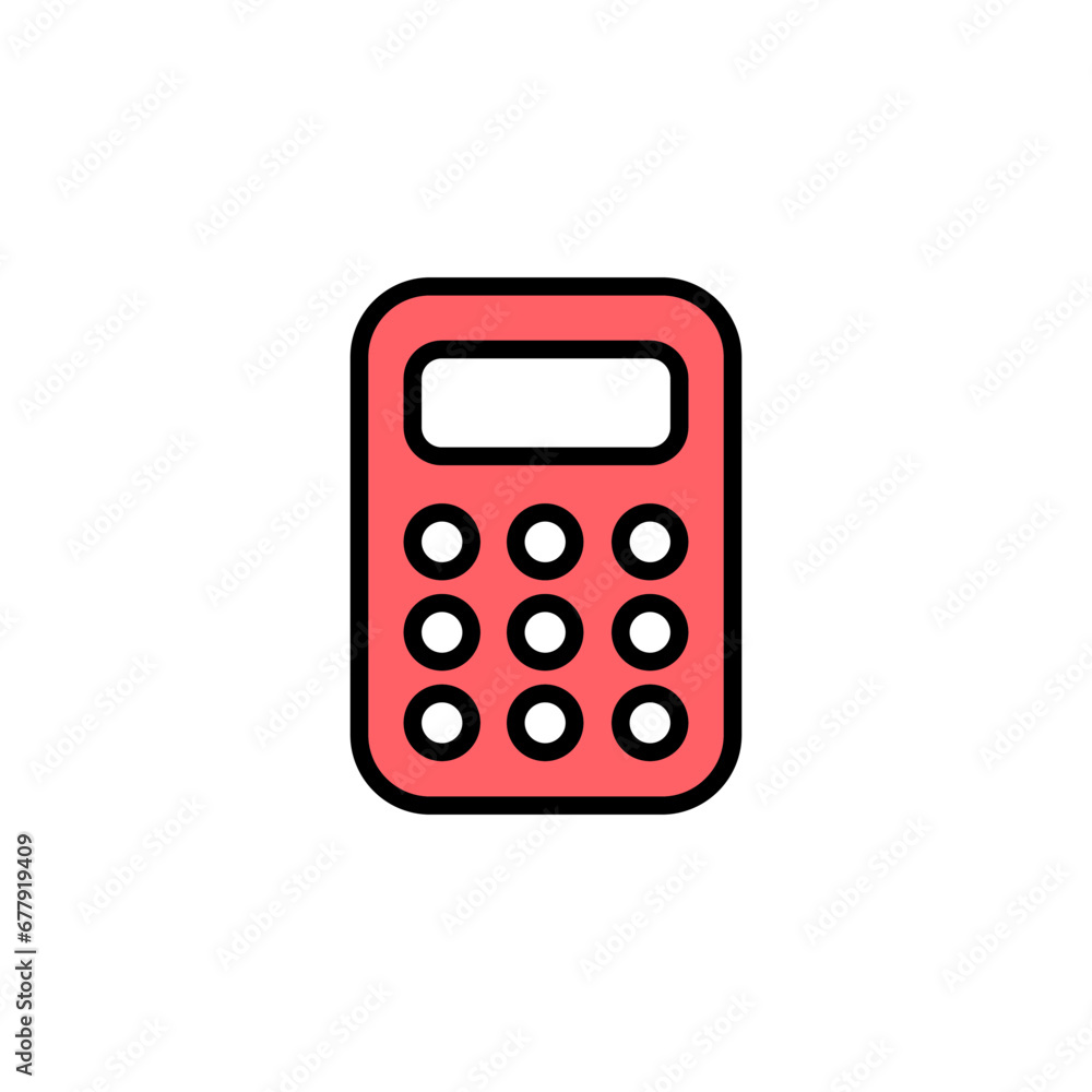 Calculator icon set illustration. Accounting calculator sign and symbol. Calculator icon set illustration. Accounting calculator sign and symbol.
