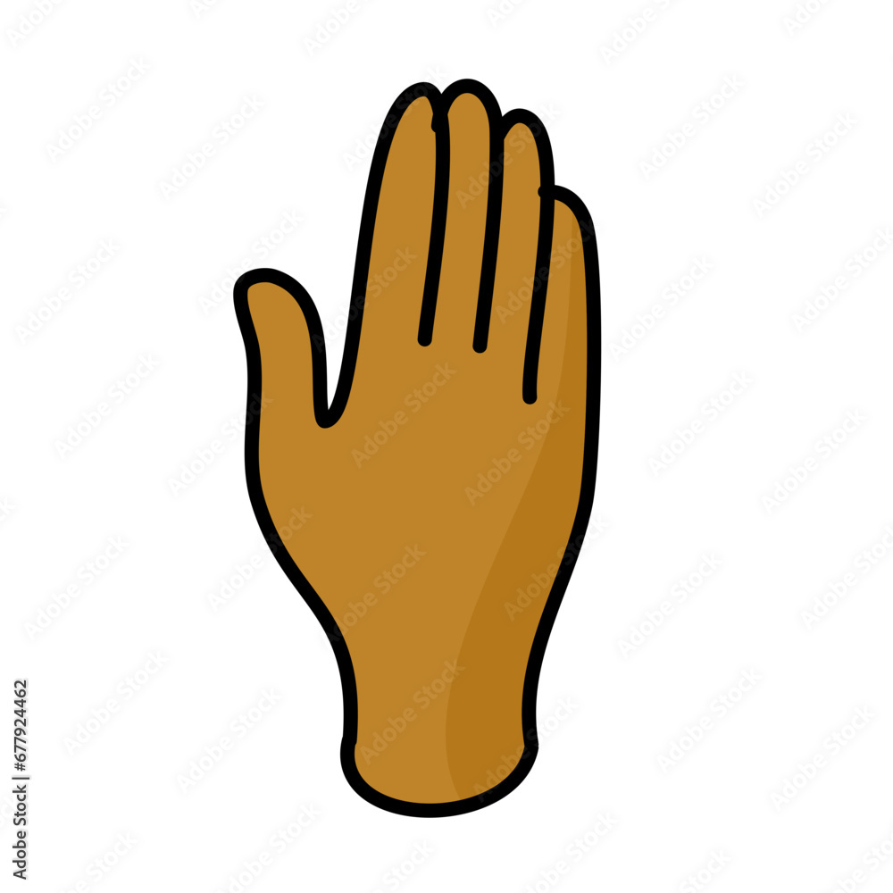Hand Gesture Cartoon Vector Illustration Hand Gesture Cartoon Vector Illustration