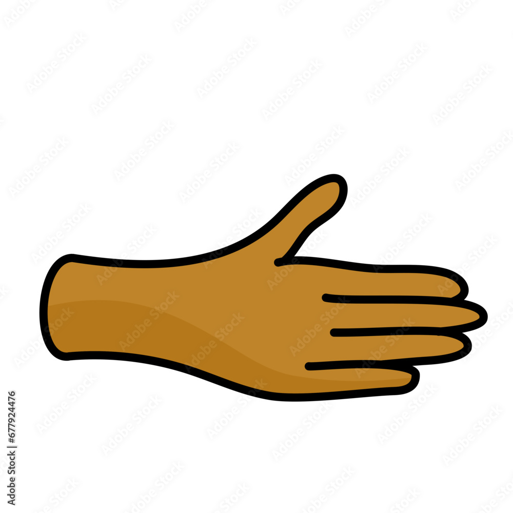 Hand Gesture Cartoon Vector Illustration Hand Gesture Cartoon Vector Illustration