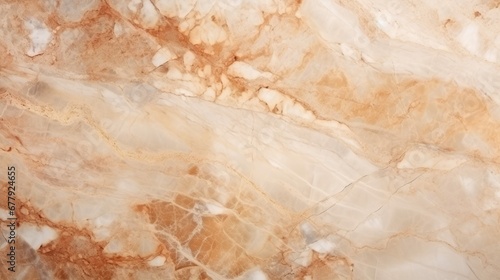 Beige Marble with Copper Horizontal Background. Abstract stone texture backdrop. Bright natural material Surface. AI Generated Photorealistic Illustration.
