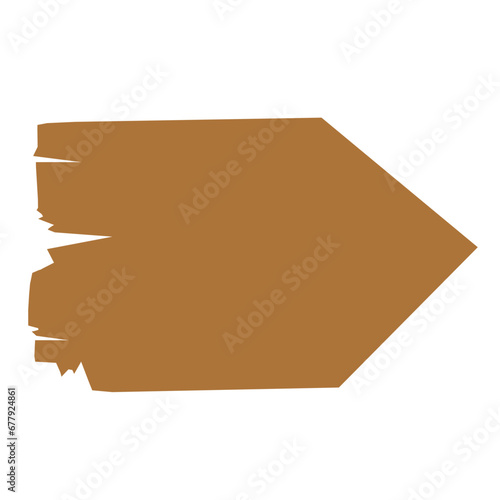 Arrow Board Flat Vector 