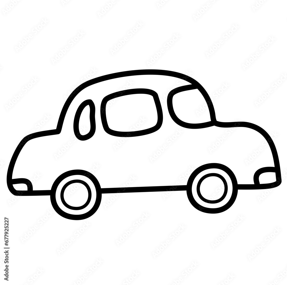 Lines cute baby's cars isolated on a white background Lines cute baby's cars isolated on a white background