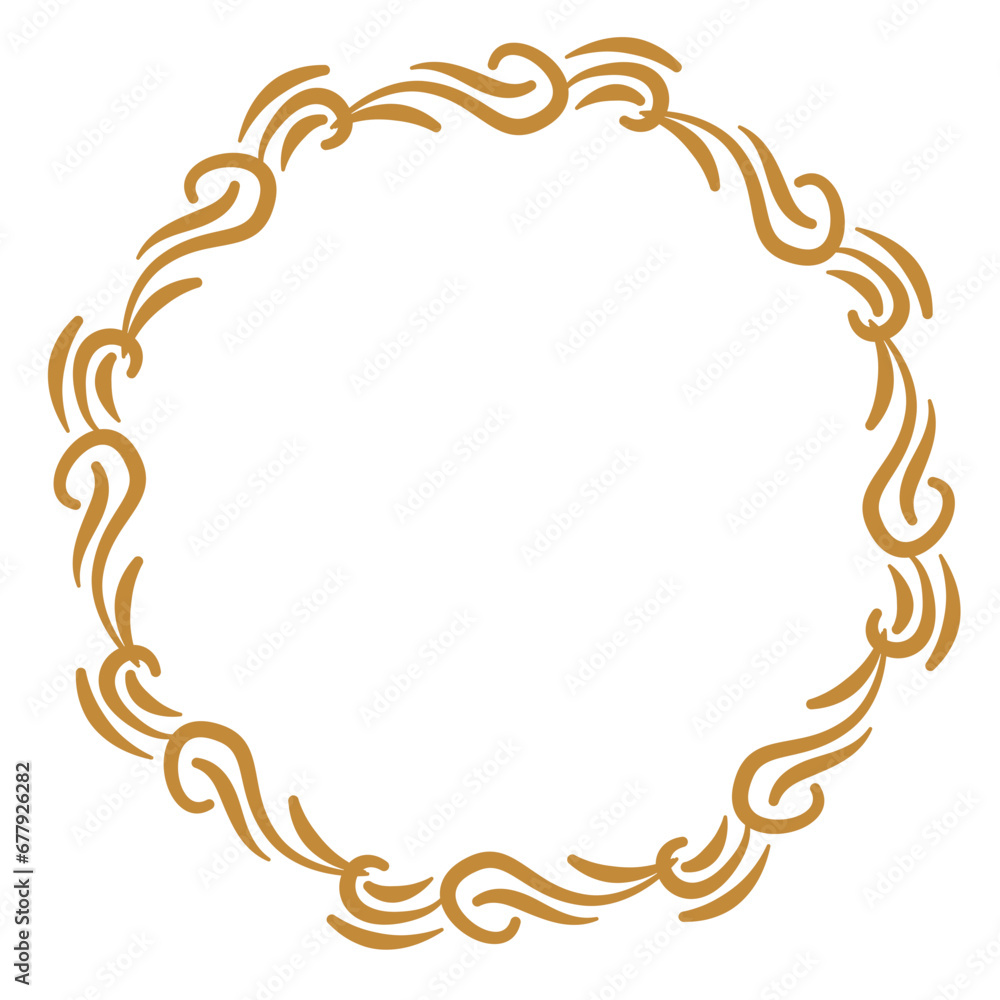 Round Border Frame, Mandala Round Ornate Round Border Frame, Mandala Round Ornate
