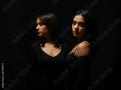 portrait of two women