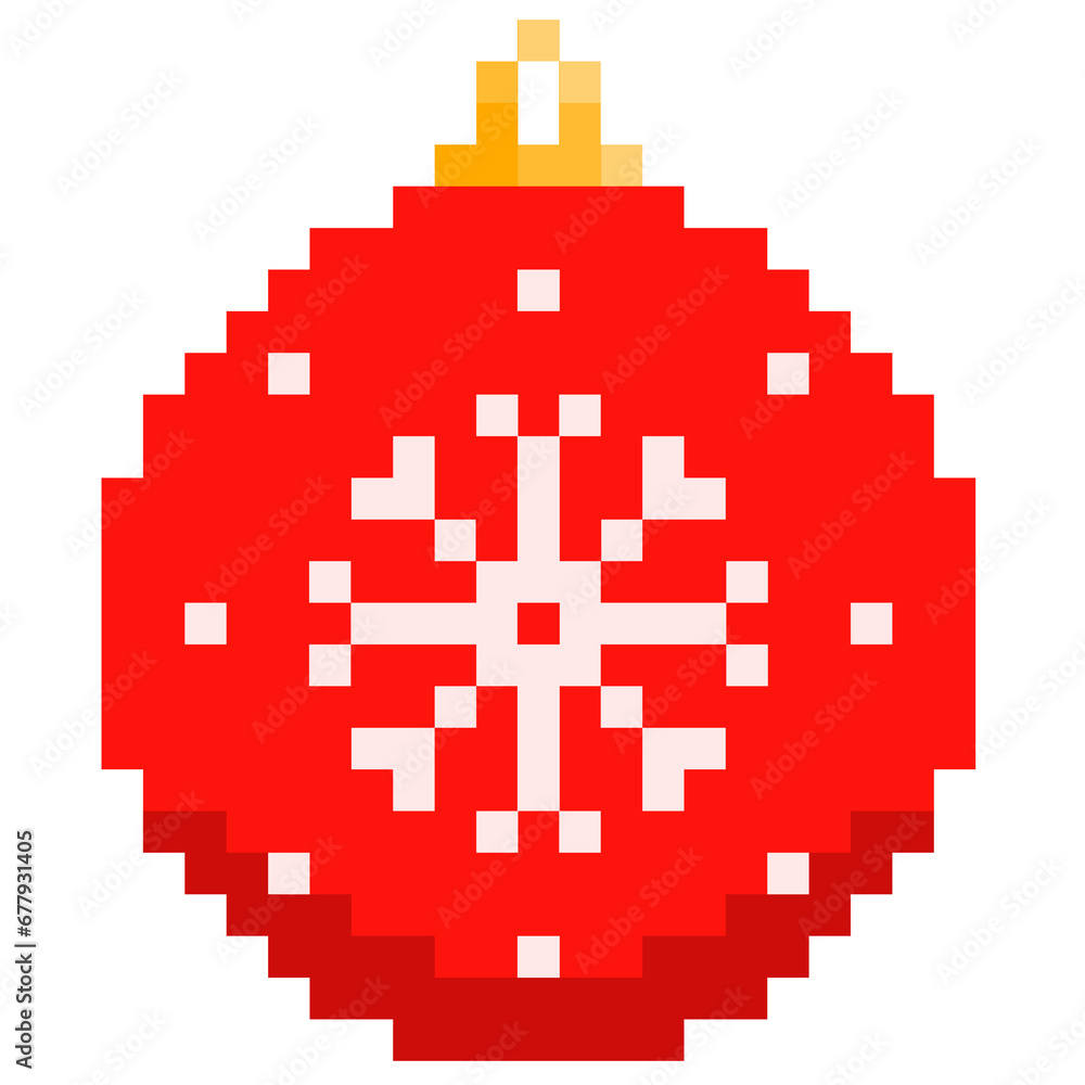 Obraz premium Pixel Christmas ball