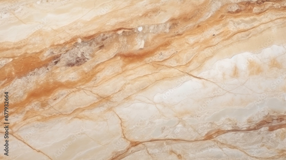 Beige Marble with Quartzite Horizontal Background. Abstract stone texture backdrop. Bright natural material Surface. AI Generated Photorealistic Illustration.