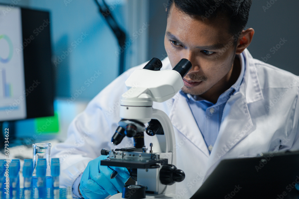 chemist is doing an experiment in the laboratory, A scientist is using a microscope to analyze the chemical composition, A scientific experiment is searching for biological answers in a laboratory, chemist is doing an experiment in the laboratory, A scientist is using a microscope to analyze the chemical composition, A scientific experiment is searching for biological answers in a laboratory,