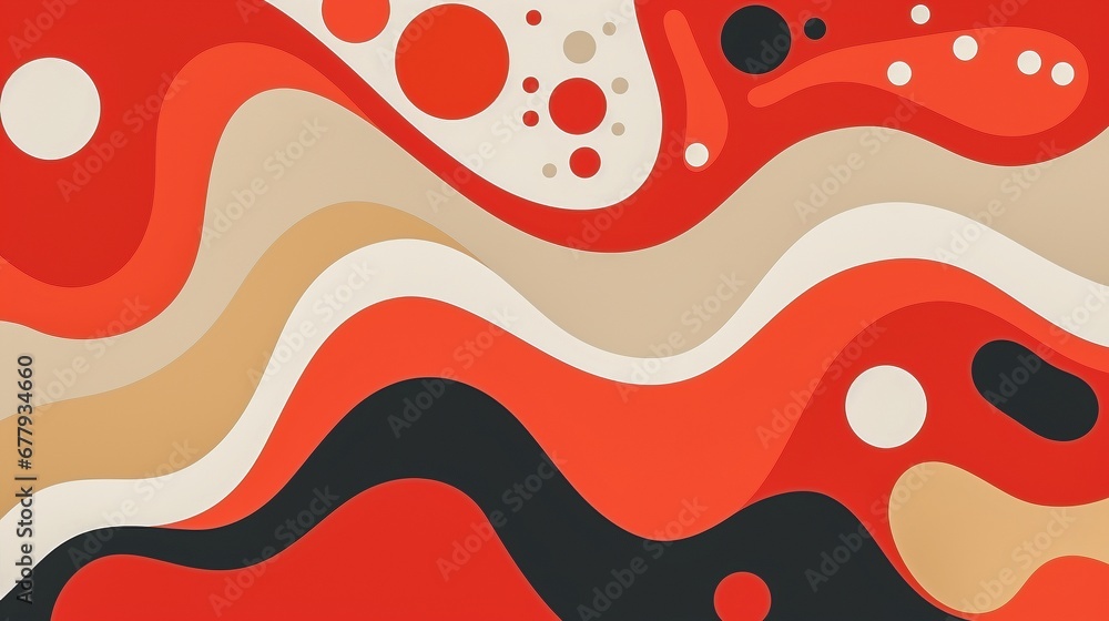 Abstract illustration for backgroound of colors in shades of red beige and brown